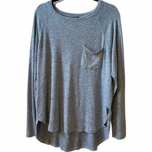 Seven7 Hi-low Long Sleeve Jeweled Shirt